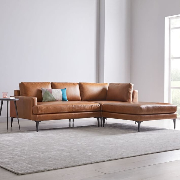 Sofa góc da đẹp cho phòng khách SFG-206